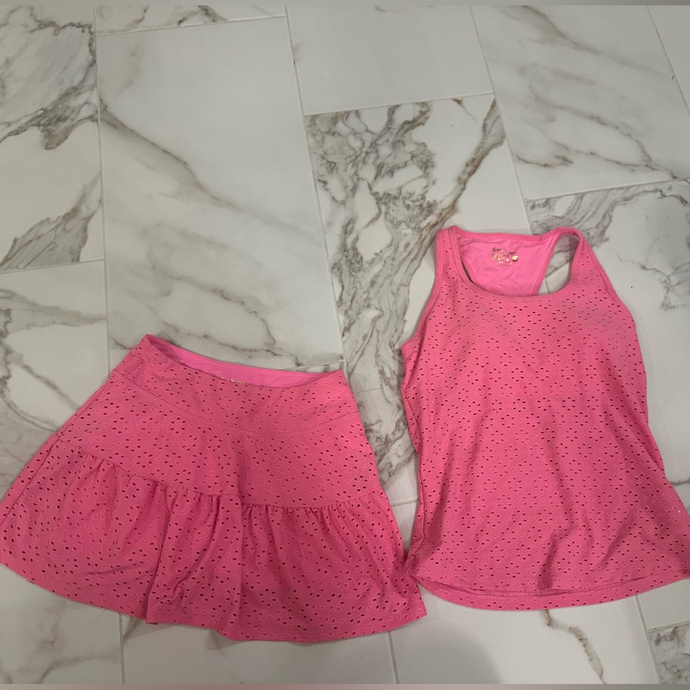 Lilly Pulitzer Luxletic Skort and Bra/tank
